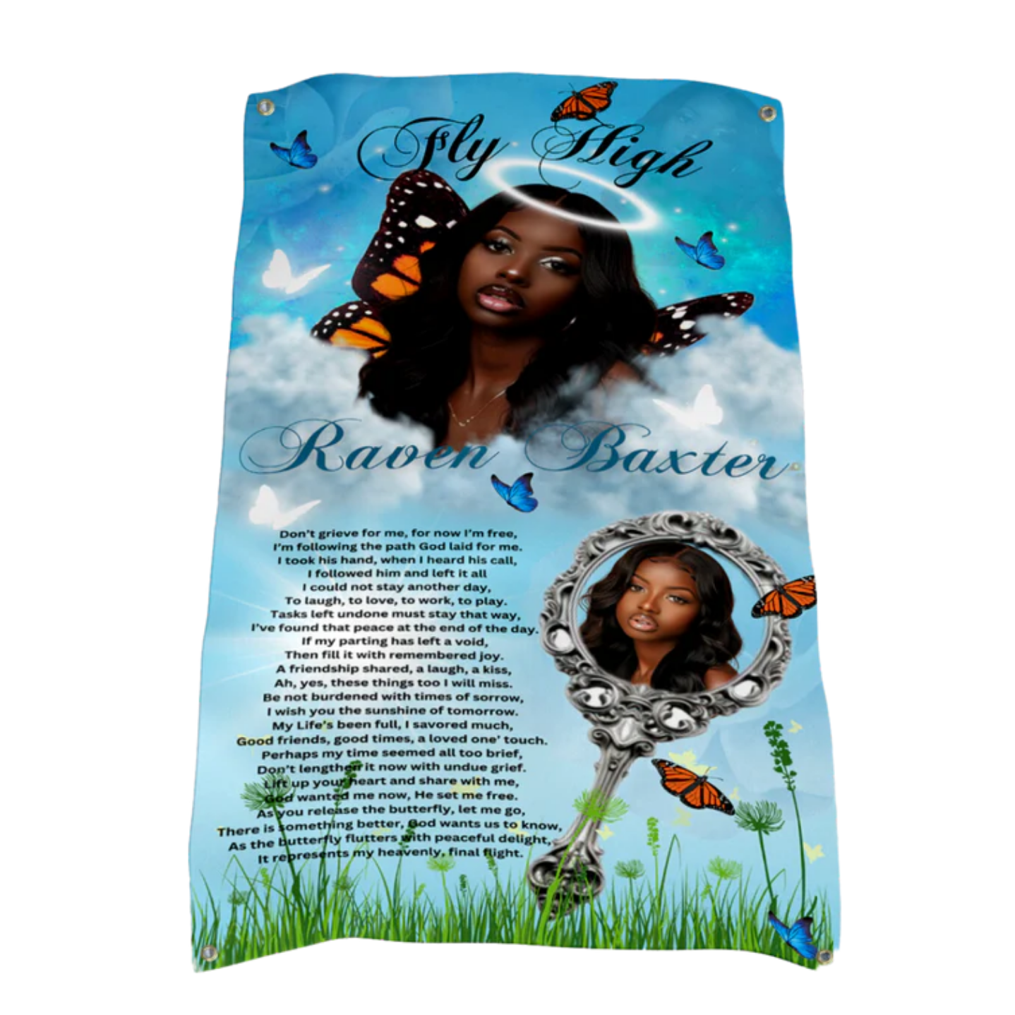 Custom Grave Blanket