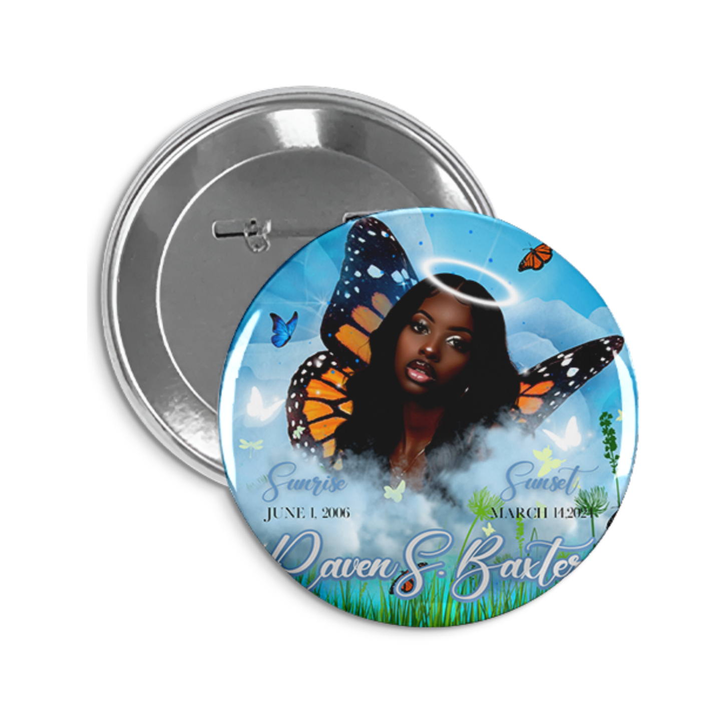 Custom Memorial Button