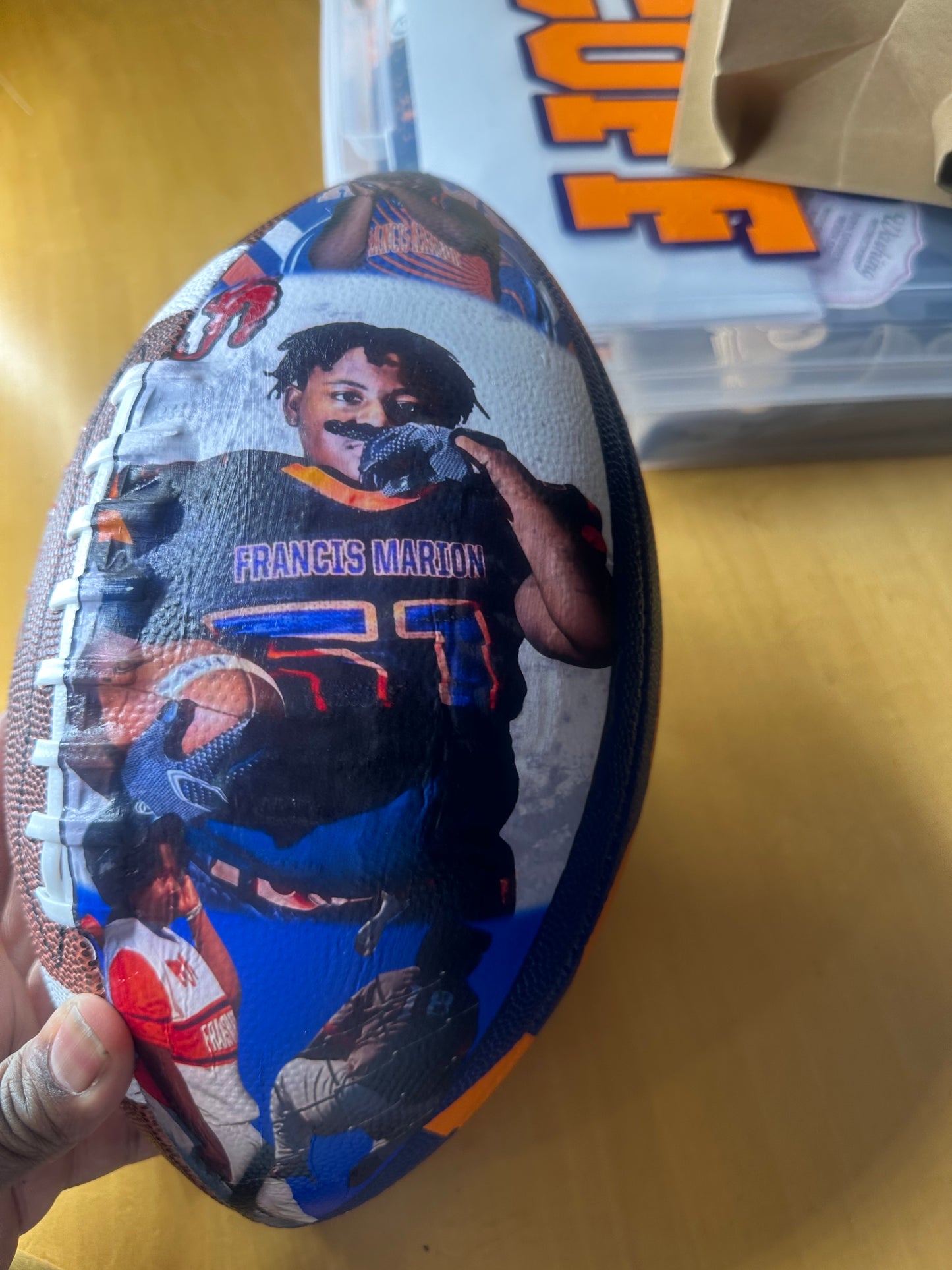 Custom Senior Picture Football